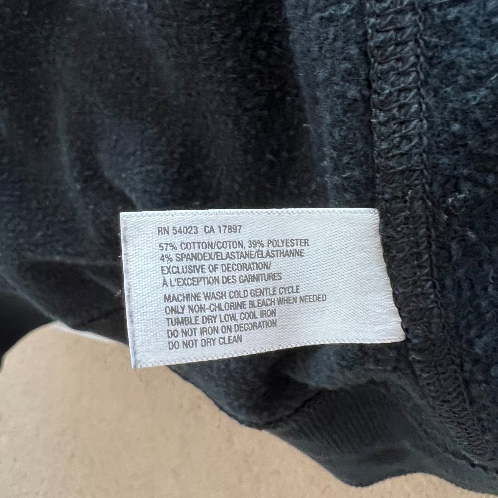 Gap Fit Black Zip Up Jacket Medium - Picture 4 of 7